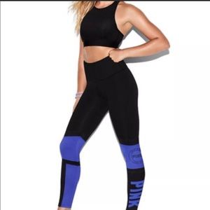 PINK blue/black leggings